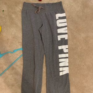 Gray yoga/sweat pants from PINK